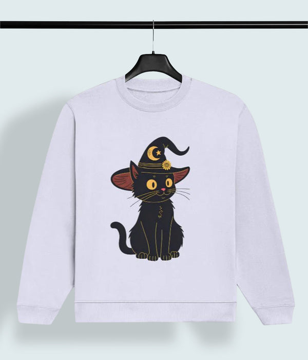 Cosmic Witch Cat -Premium Women's Sweatshirt