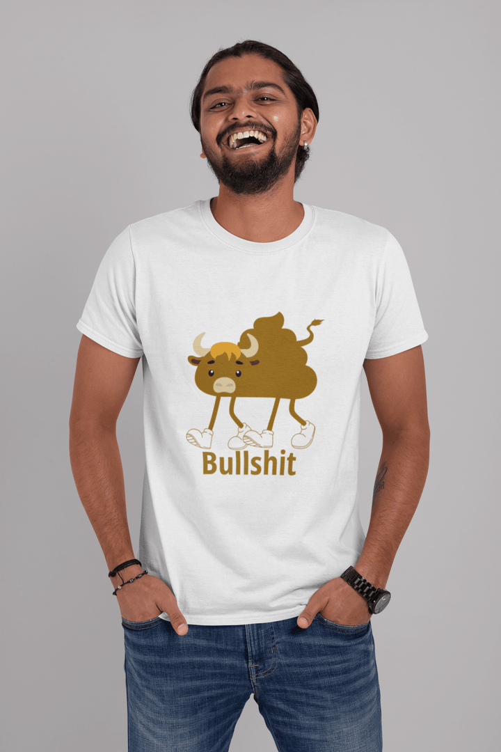 Bullshit Cartoon Funny Graphic Tee | Unisex Oversized & Classic Crews - Entitee