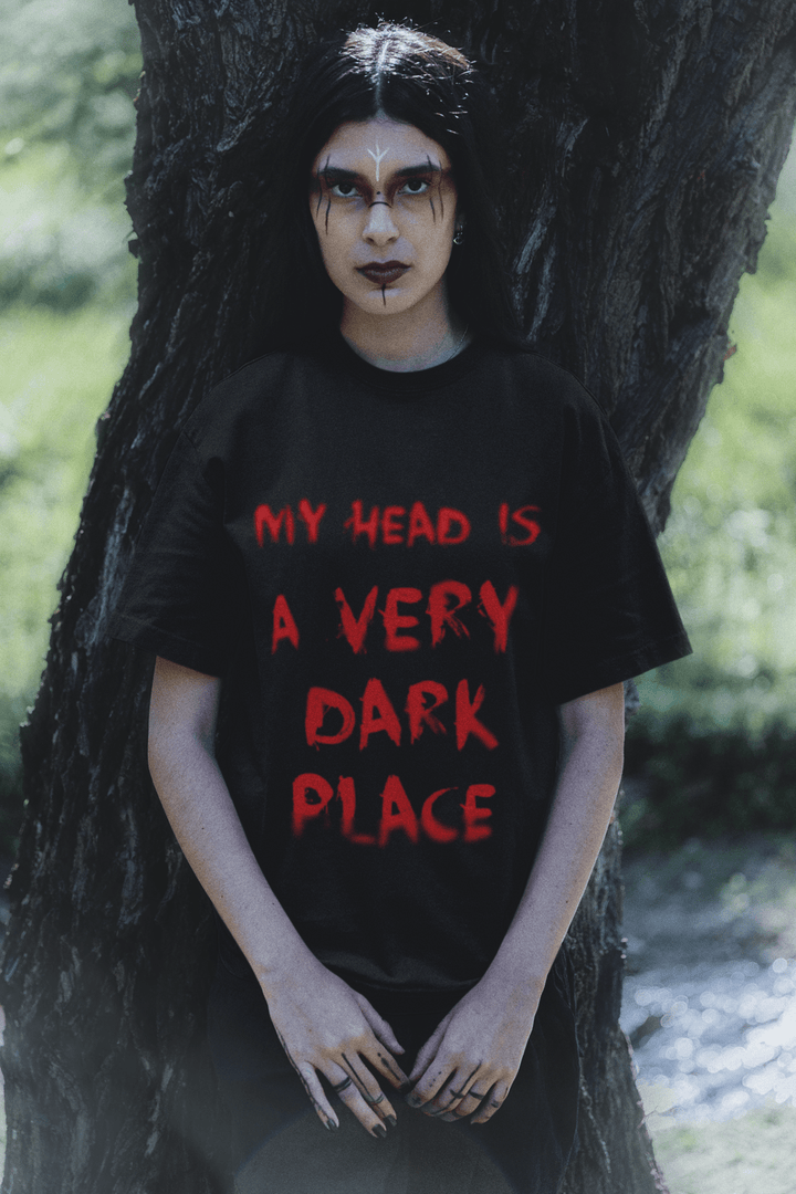 Dark Thought Classic Crewneck – Oversized Unisex Streetwear T-shirt - Entitee