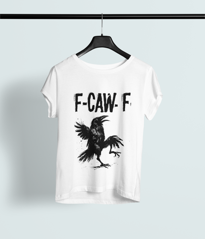 F - Caw - F Rebel Crow Crewneck | Bold Graphic Unisex Oversized Classic - Entitee