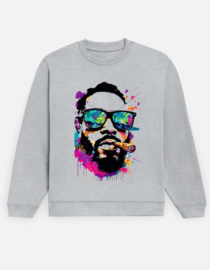 Graffiti Splash Pop Art Sweatshirt – Men’s Vibrant Urban Streetwear Statement - Entitee