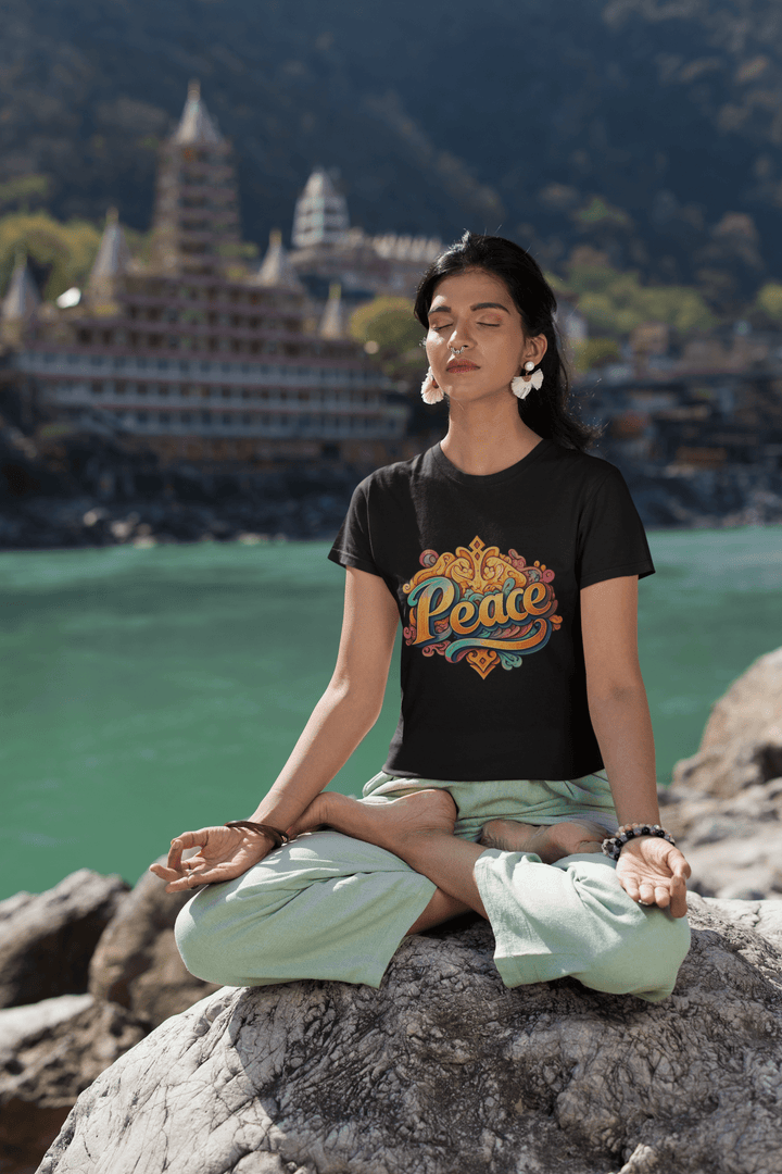 Groovy Peace Vibes – Colorful Boho Typography Design - Entitee