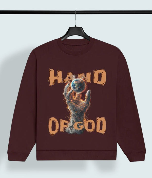 Hand of God – Inferno Graphic Men's Streetwear Sweatshirt - Entitee