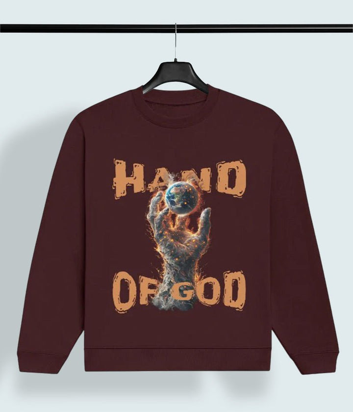 Hand of God – Inferno Graphic Men's Streetwear Sweatshirt - Entitee