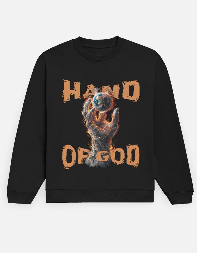 Hand of God – Inferno Graphic Men's Streetwear Sweatshirt - Entitee