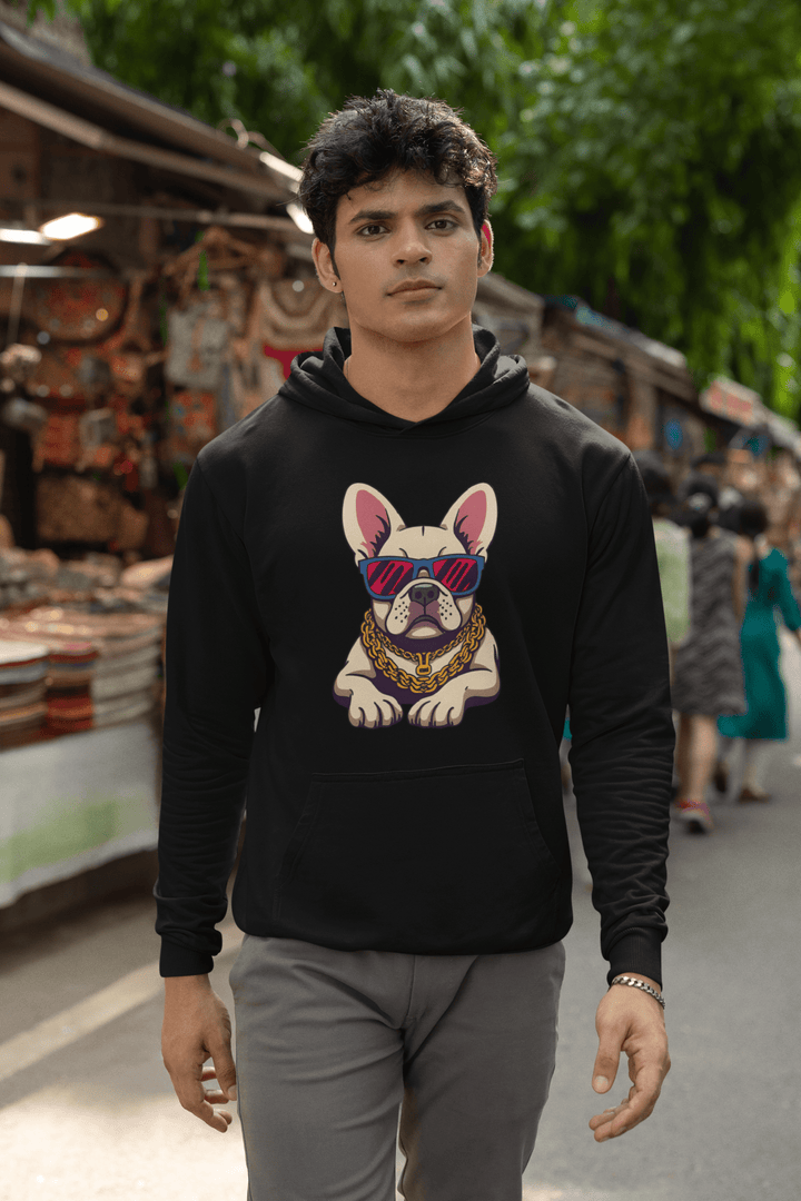 Hip - Hop Frenchie King – Men’s Hoodie - Entitee