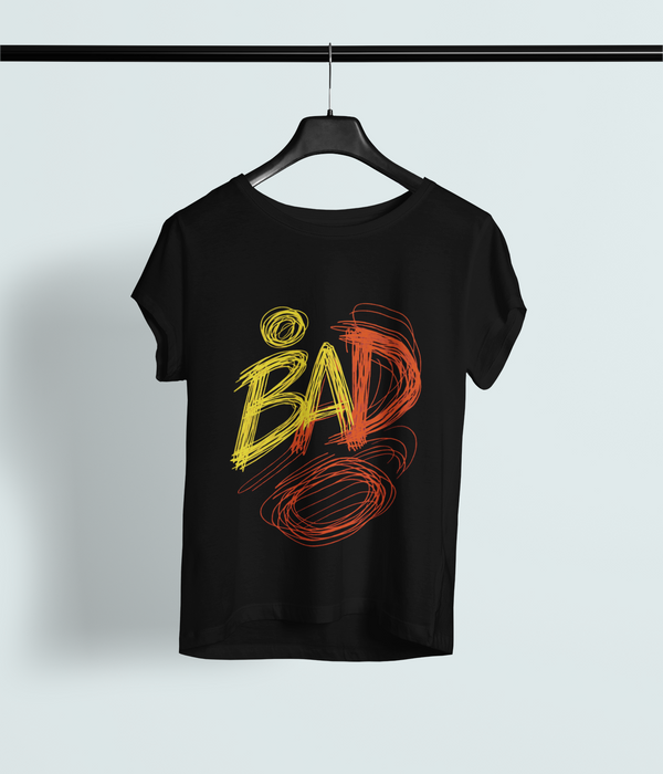 BAD- Graffiti Red Statement Tee