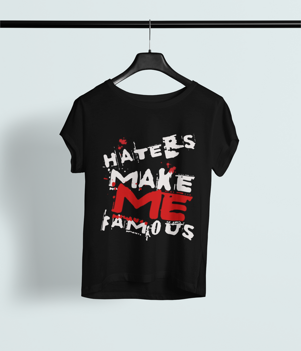 Haters Make Me Famous Classic Crew – Universal Oversized Graffiti Tee