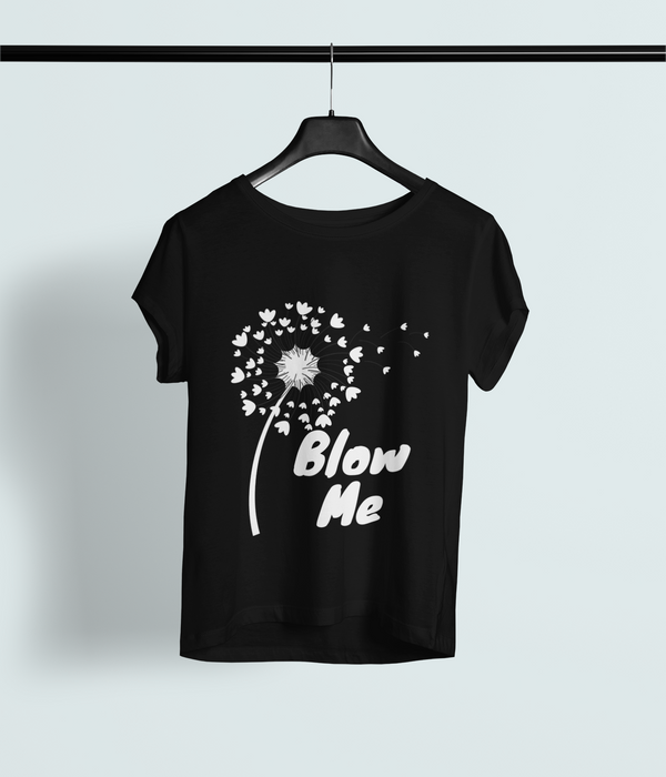 Blow Me Dandelion Tee - Whimsical & Naughty Design