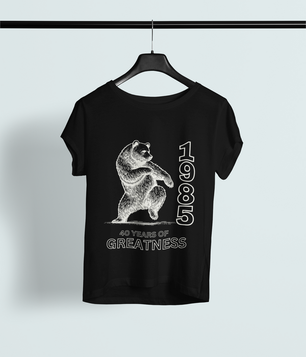 Vintage 1985 Dancing Bear T-Shirt - Celebrate 40 Years of Greatness