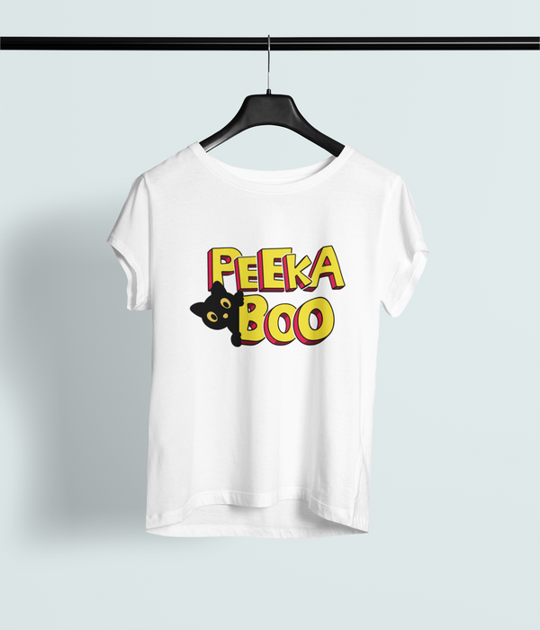 Peekaboo Funny Cat Eyes Design – Comic Style Look in the Dark