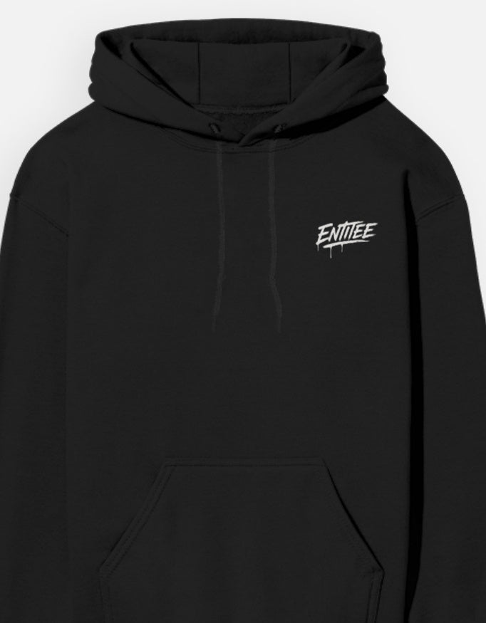 Mystic Wolf Moon Forest Hoodie – Men’s Artistic Night Sky Wilderness Pullover - Entitee