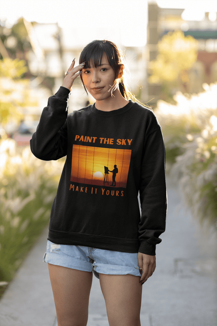 Paint The Sky – Inspirational Women's Sweatshirt - Entitee