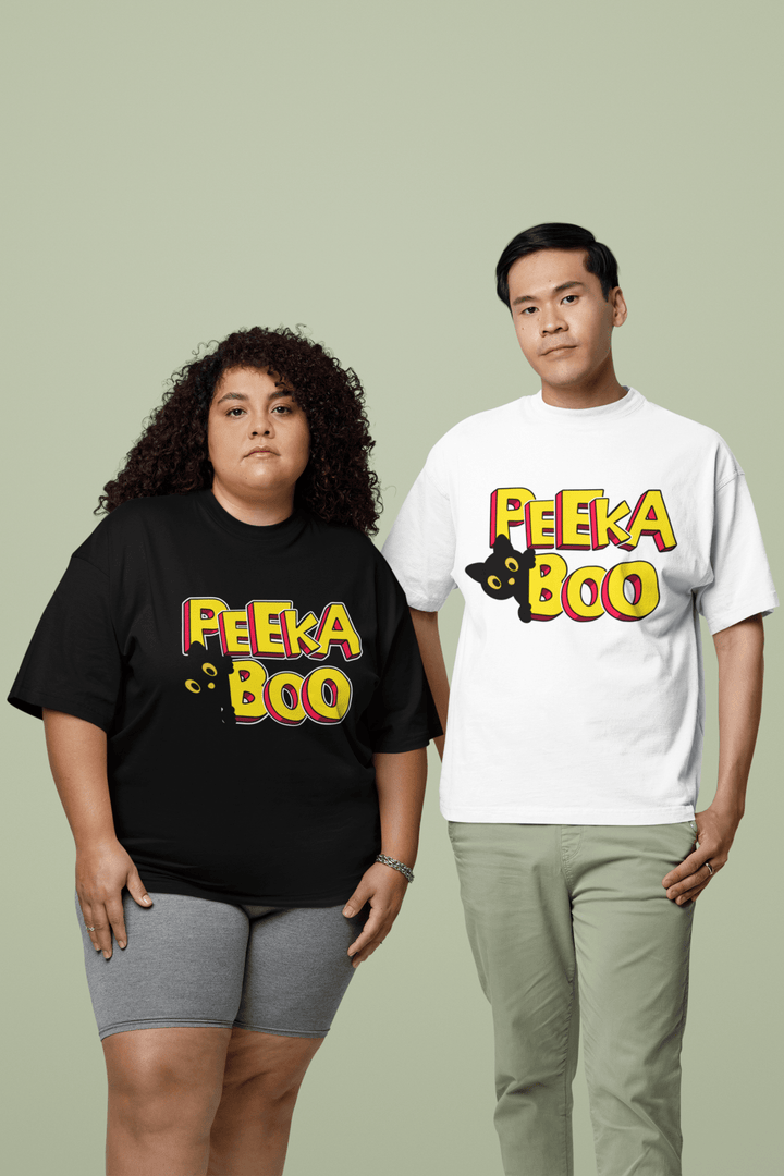 Peekaboo – Funny Cat Eyes in the Dark Comic Style Design - Entitee