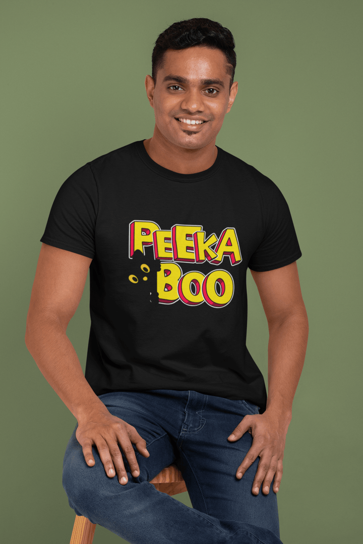Peekaboo – Funny Cat Eyes in the Dark Comic Style Design - Entitee