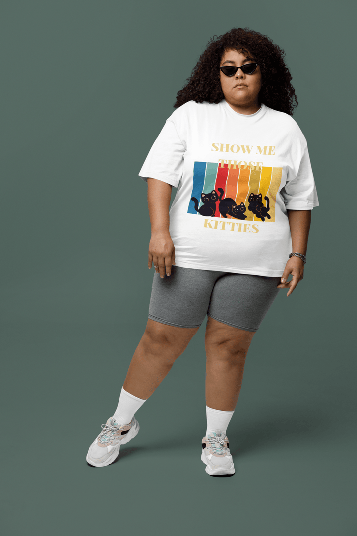 Show Me Those Kitties Classic Crew – Unisex Retro Cat Lover Tee - Entitee