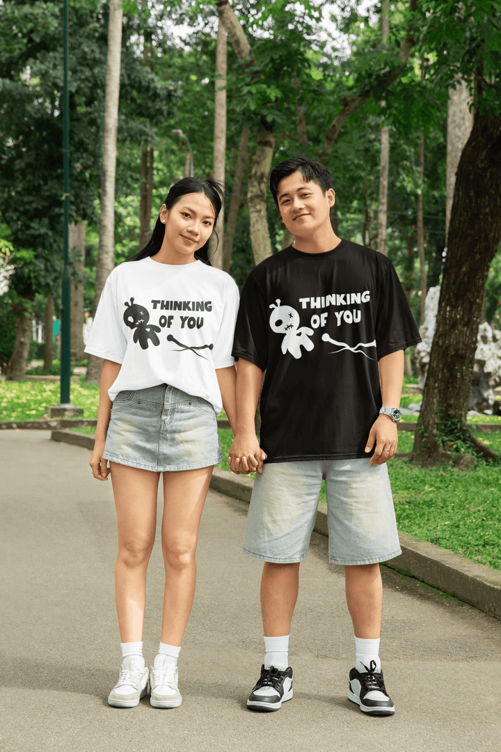 Thinking of You – Cute Voodoo Doll Humor Tee - Entitee
