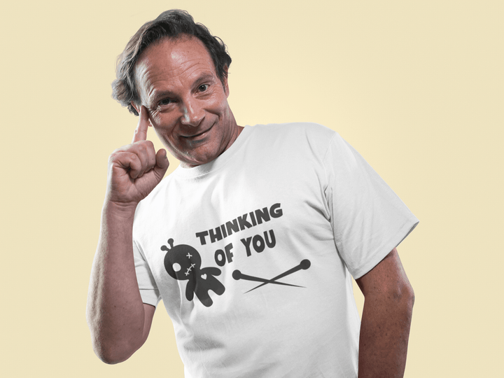 Thinking of You – Cute Voodoo Doll Humor Tee - Entitee